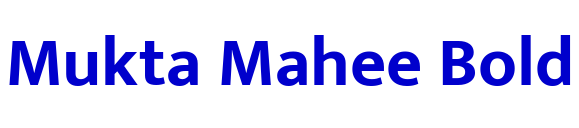 Mukta Mahee Bold font